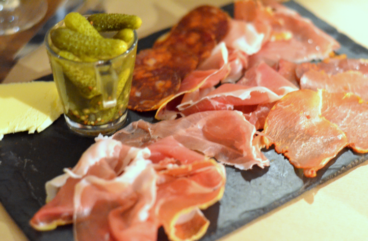Slice up your hot dogs, add tiny pickles, and whaa-laa: charcuterie. 