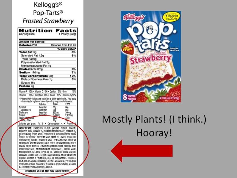 Poptarts are Mostly Plants